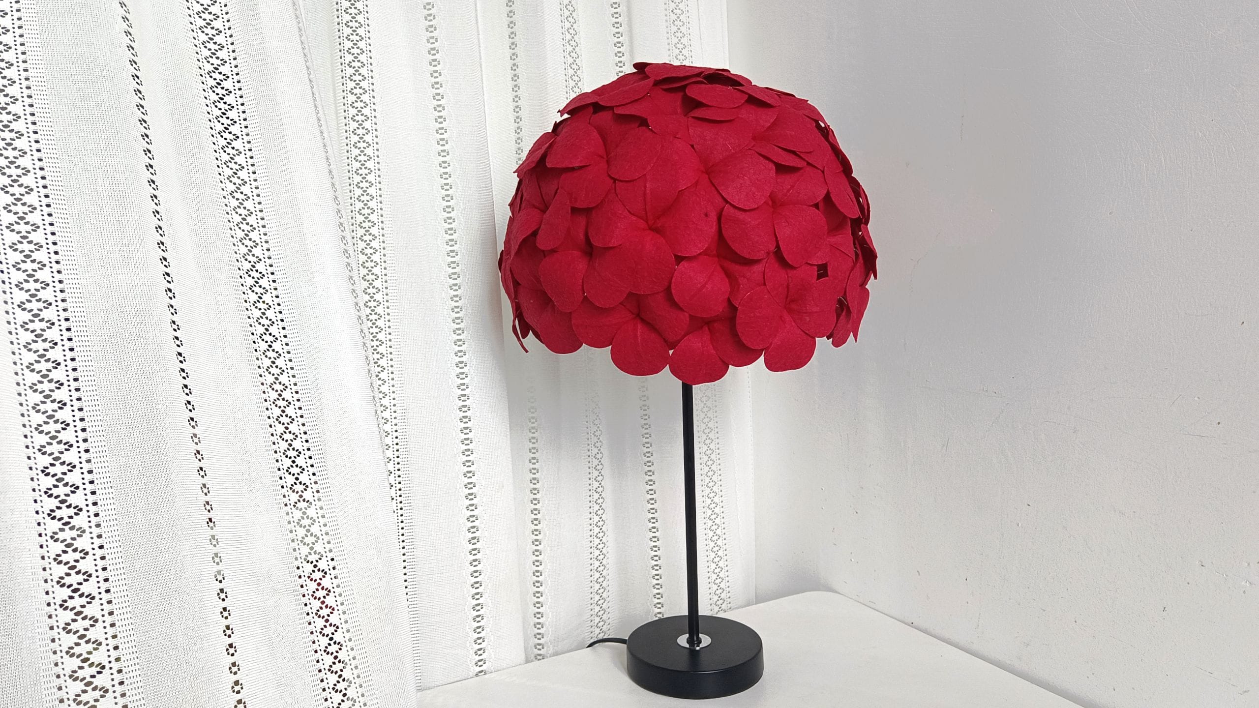 Red Hydrangea Lantern